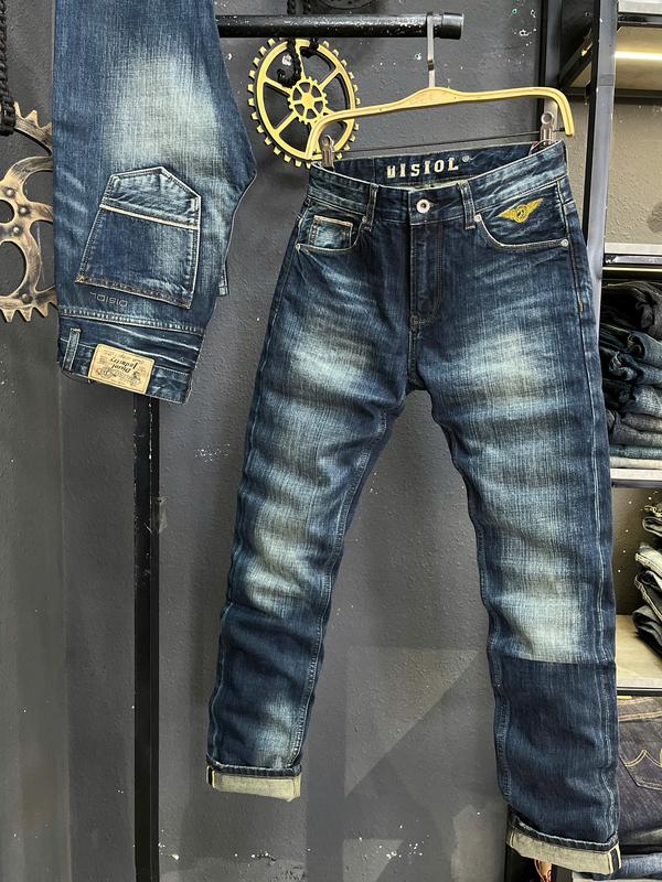 [2 Mẫu][Jean Denim Selvedge 8805-8807 ] Quần Jean Nam Dài Màu Xanh Was Cào Rách &   Xanh Đậm Was Trơn Mẫu Mới Chi Tiết Như Hình   J3936-J3938 K3 STORE Selvedge
