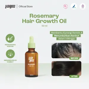 LashBoss Rosemary Oil Hair Growth Oil - Minyak Penumbuh Rambut Rosemary Oil Hair Care Membantu Perawatan Rambut Rontok Minyak Rambut Hair Serum Hair Oil