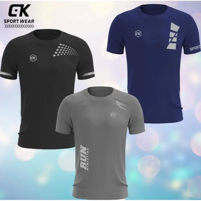 PAKET 3 PCS BAJU OLAHRAGA PRIA RUNNING FUTSAL GYM FITNESS VOLLY BADMINTON DRYFIT T-SHIRT BAJU OLAHRAGA HARIAN READY BISA BAYAR DI TEMPAT