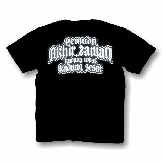 kaos baju pemuda akhir zaman kadang tobat kadang maksiat / cotton combed / hitam tebal distro pria wanita Dewasa Cowok Baju Tshirt Unisex Sablon Keren Atasan Lembut Tulisan 2