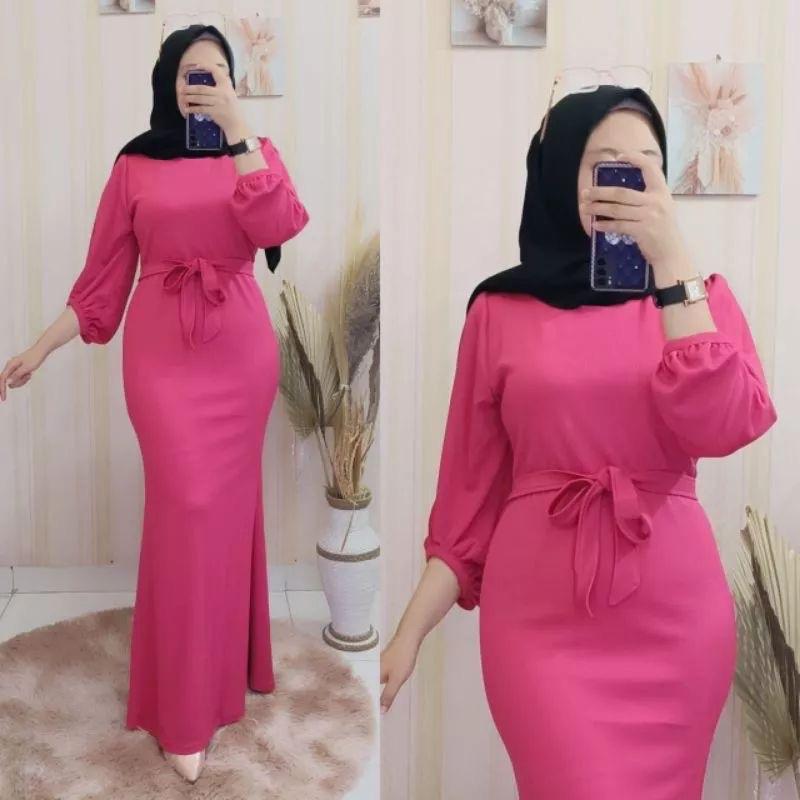 Nadia dress mermaid/gamis duyung ootp kondangan/gamis lebaran 2024 Elegant 4