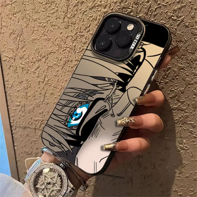 Case Anime Jujutsu Kaisen Gojo Satoru Eyes Case Premium Matte Case HP Ip 15 Pro Max Antishock antinoda Case Untuk iPhone X XR XS anime case hp ip 11 12 14 13 Pro Max cowok casing hp ip XR 7 8 Plus X XS Max hard case 5
