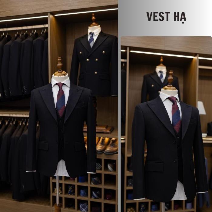  Bộ Vest Nam Màu Đen 2 Cúc Cao Cấp Form Dáng Đứng vải Tây mềm mịn phù hợp nhiều lứa tuổi Gợi Sự Trang Trọng,Lịch Sự,Chỉn Chu Suit áo + quần 