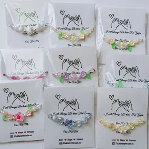 12 pcs paket usaha gelang serut tali giok 1 layer manik lusinan isi  random