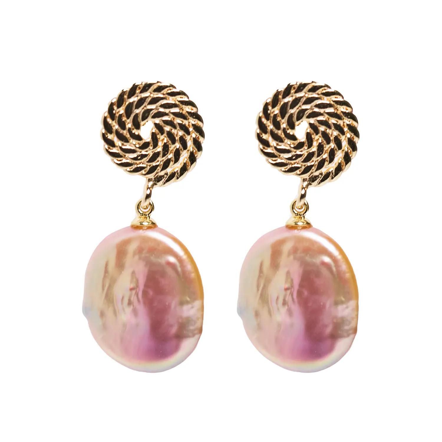 E910 New Product purple earrings natural baroque pearl earring omen customization fashion jewelry