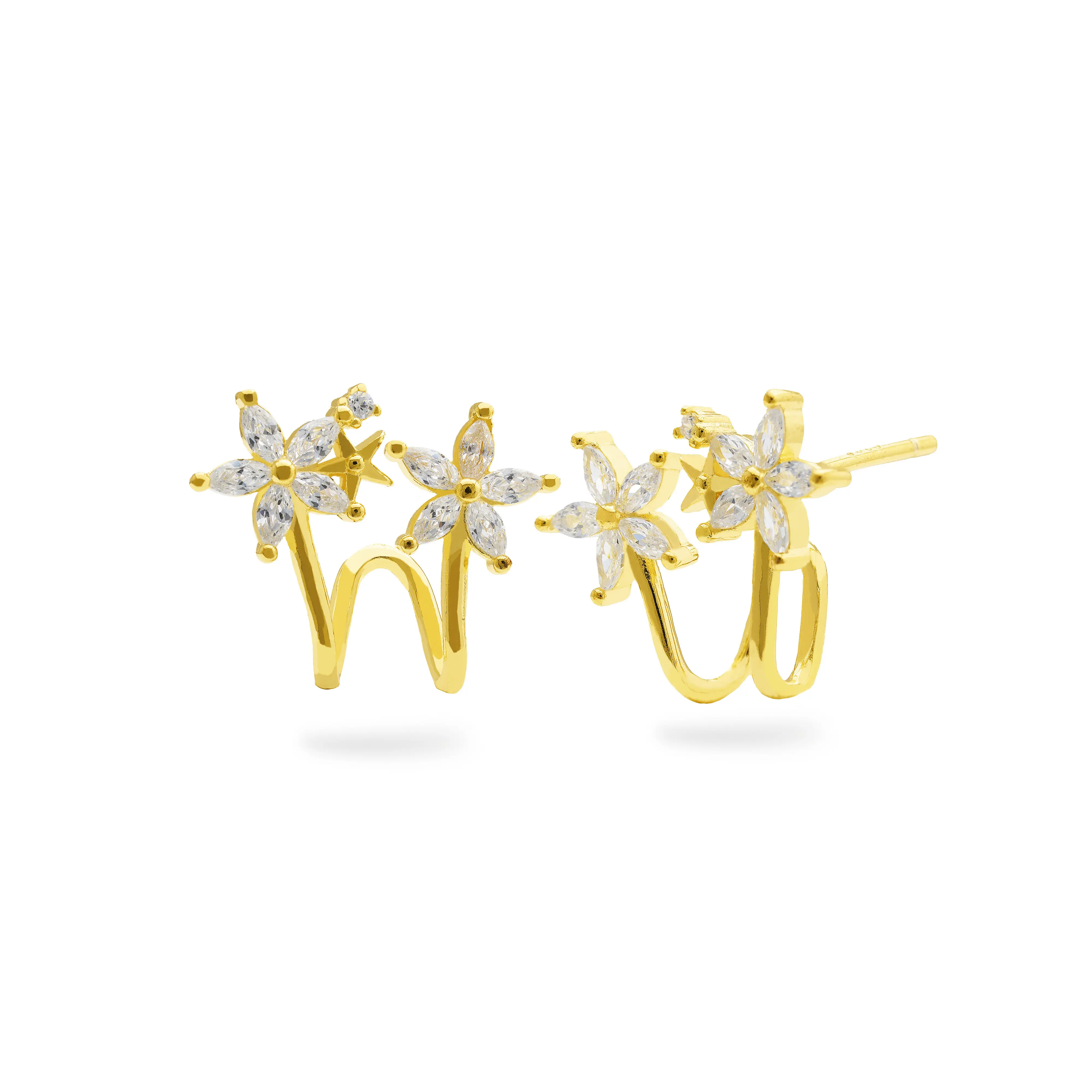 Dear Me - Alamanda Earring (925 Sterling Silver with 14K Gold Plating) Anting