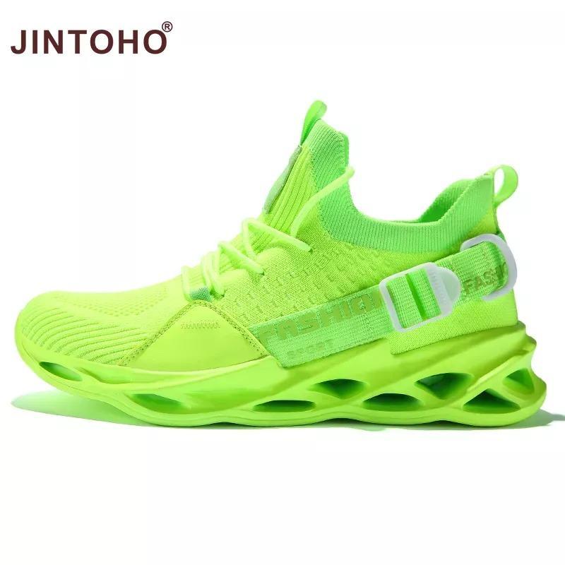 JINTOHO-Giày Thể Thao Unisex Nhẹ Và Thoải Mái Cho Thể Thao Ngoài Trời, Giày Chạy Bộ Lưới Thoáng Khí Cho Cặp Đôi, Đế Dày 7