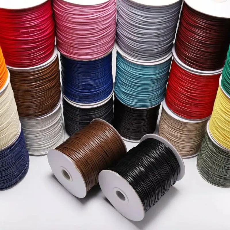 NEW Tali korea 1mm per 10 meter tali kulit korea bahan kerajinan gelang dan kalung