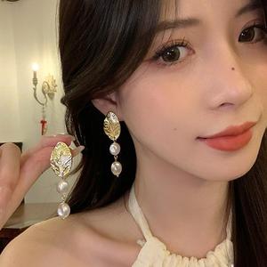 Anting-anting Mutiara, Gaya Retro Hong Kong, Reka Bentuk Kecil dan Unik, Mewah dan Mewah, Bergaya, Ketibaan Baru, Anting-anting Stud Telinga, Gaya Instagram