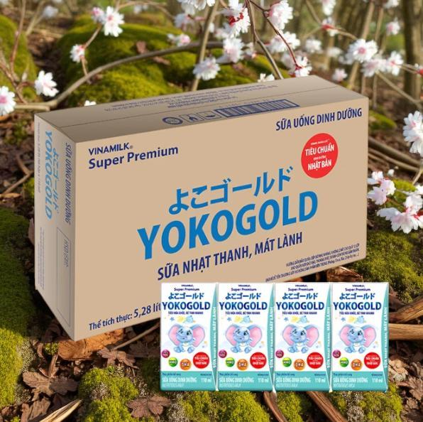 Sữa công thức pha sẵn Yoko Gold dinh dưỡng thanh nhạt hộp 110ml thùng 48 hộp
