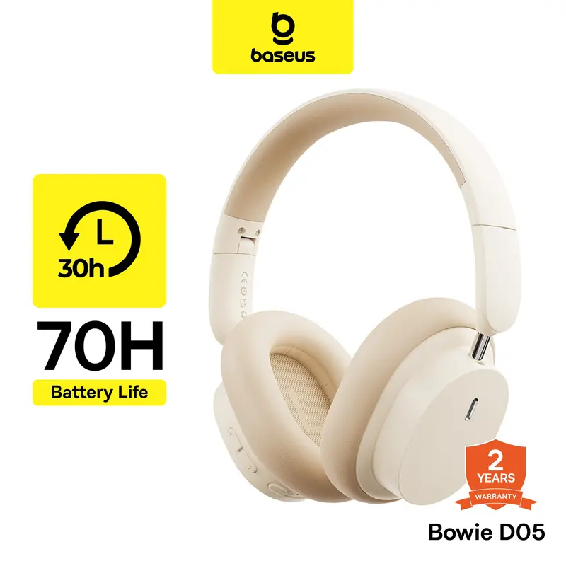 [NEW PRODUCT] BASEUS Bowie D05 ENC Foldable Playing Time up to 70 jam  3D Audio Stereo Bass | Wireless Headphone Gaming Utlra Low Latency  Bluetooth 5.3 0