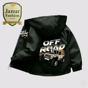 Jaket Anak Terbaru Kombinasi Warerproof premium berkualitas bergambar Motip Pashion