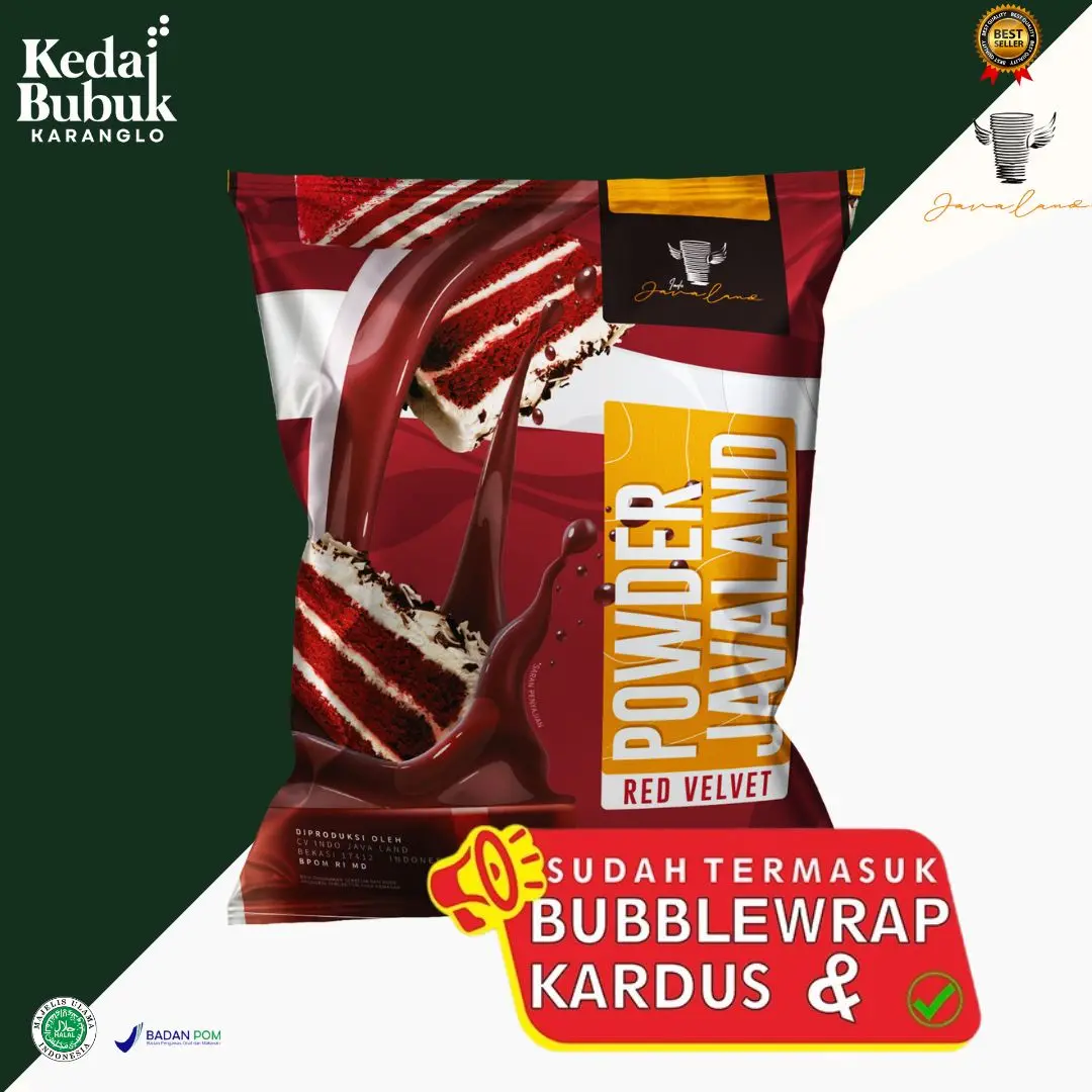 (REGULER) RED VELVET BUBUK MINUMAN JAVALAND REGULER KEMASAN 1 KG