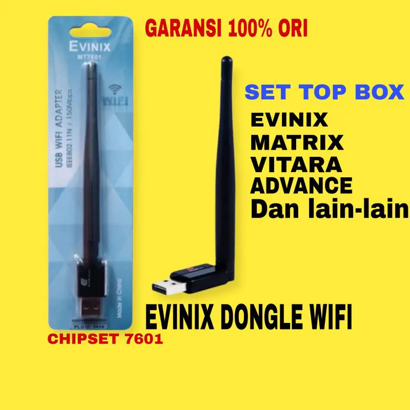 Dongle Wifi  Set Top Box Universal Chipset MT-7601 150 Mbps untuk STB & Laptop