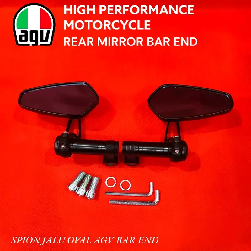 Spion tomok oval AGV octagon nmax aerox pcx adv vario beat vespa fazzio supra jupiter mio dll universal plus Baut Sepeda Motorcycle Accessories 5