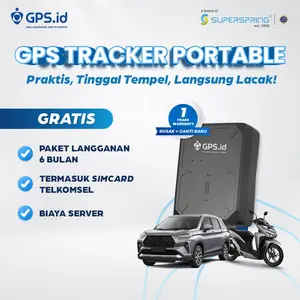 GPSid PORTA M20 | Tanpa Kabel, Magnet Kuat, Baterai 10.000mAh, GRATIS DATA 6 BULAN | SUPERSPRING