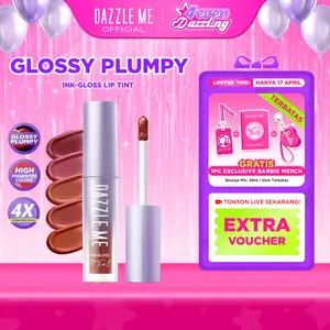 [BPOM] DAZZLE ME Ink-Gloss Lip Tint Watery Ink Gel Lip Tint Melembabkan Bibir Hydrating Lip Gloss