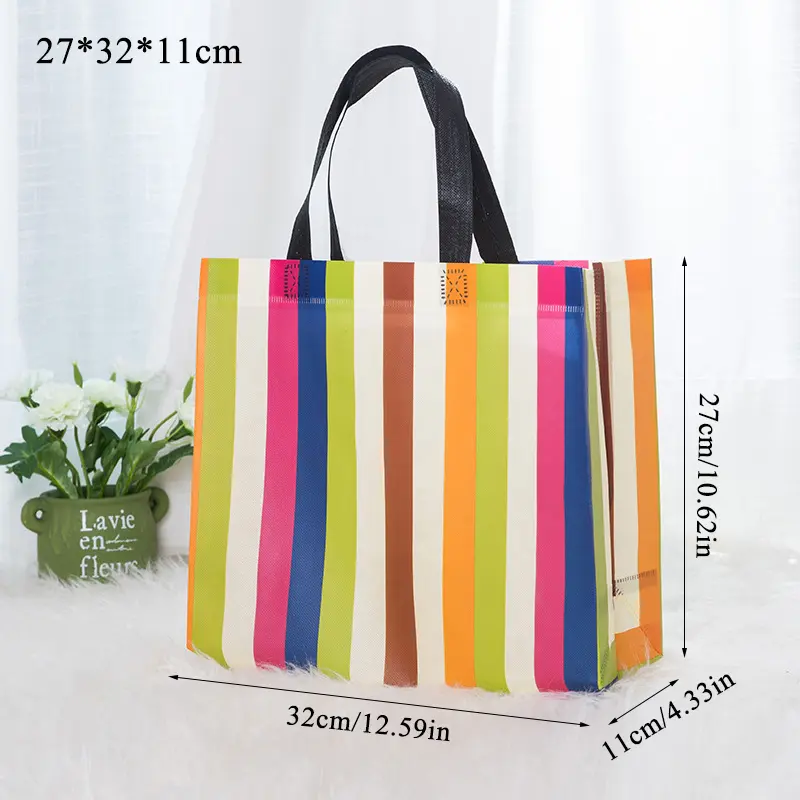 Túi Mua Sắm Thời Trang Có Thể Gập Lại, Túi Tote Sinh Thái Lớn Có Thể Tái Sử Dụng, Vải Không Thấm Nước, Không Dệt, Không Có Khóa Kéo, 1 Cái, Bán Chạy 2