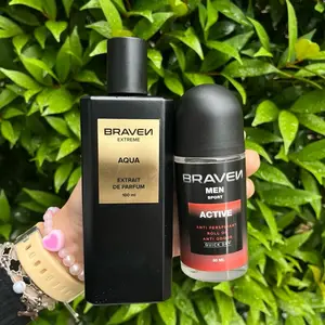 Braven Extreme Aqua Parfum 100ml & Men Active Roll On Anti-Perspirant 50ml untuk Pria Parfum dan Deodoran Pria
