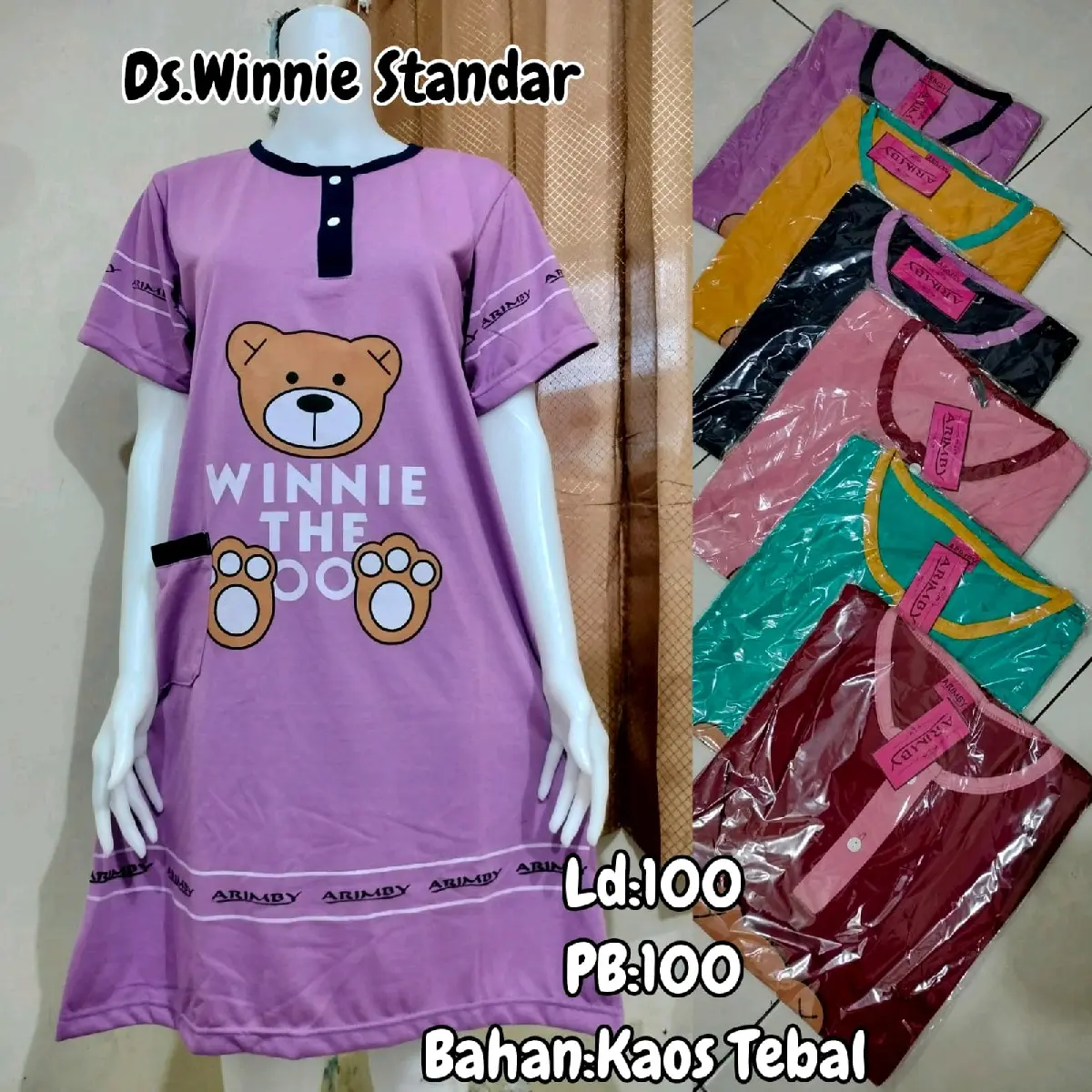 Daster Kaos Winnie