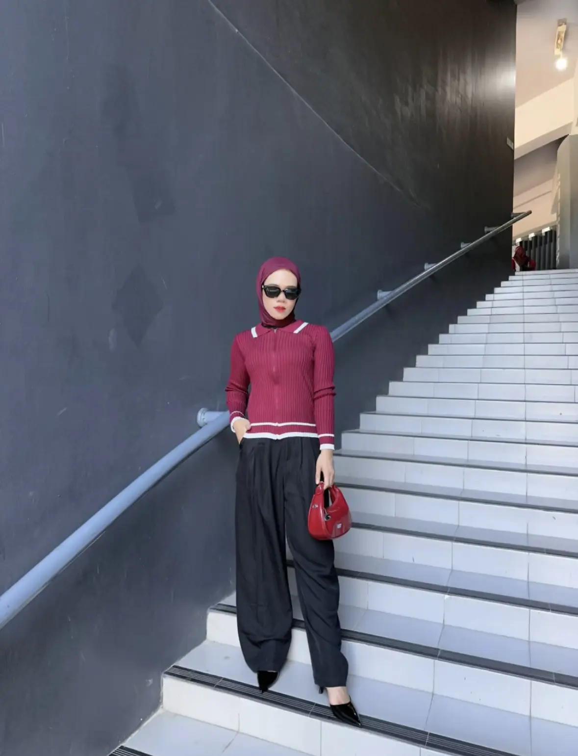 Jacket Rajut Zipper with Collar /Sweater /Atasan Wanita /Mories Fashion