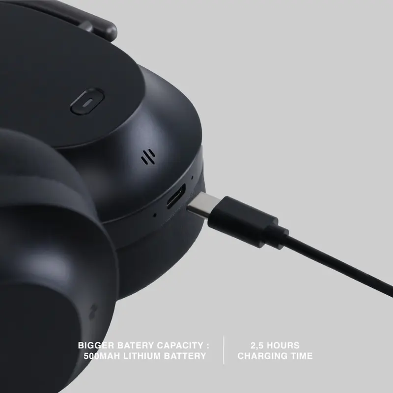 Rexus Svara Daxa Headset Wireless Connection ANC Dual Mode Foldable 3