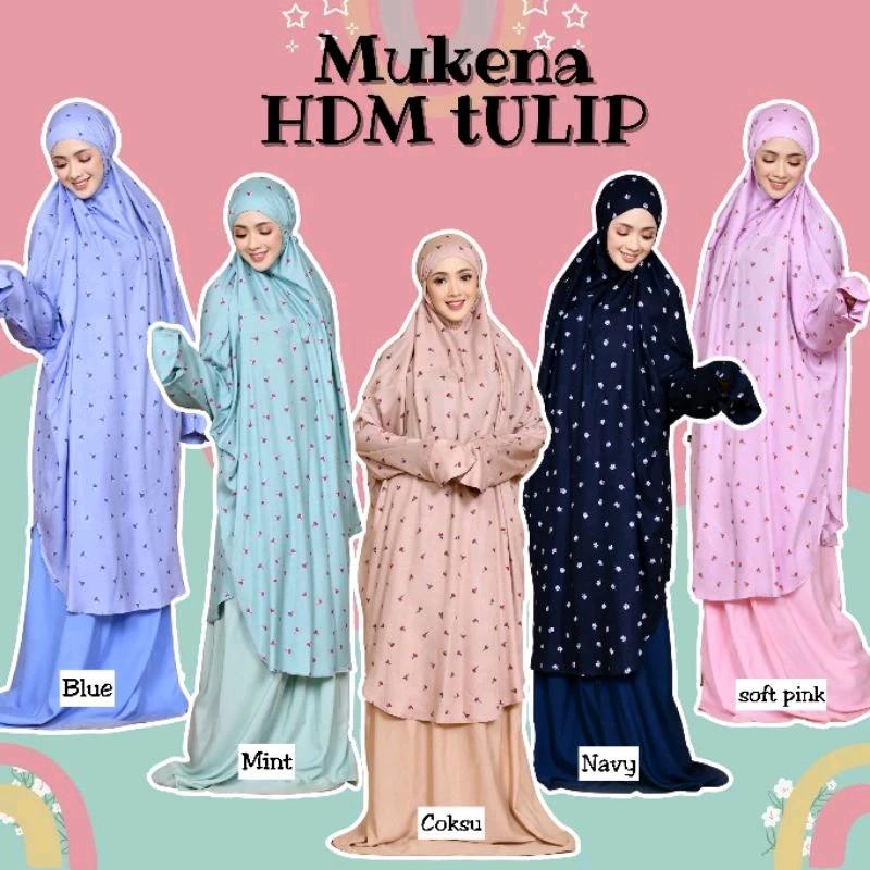 Mukena Bali Tunik Berlengan HDM Tulip Super Jumbo 4