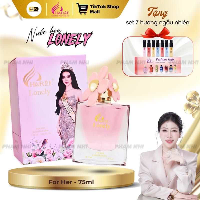 CHARME PERFUME Nước Hoa LONELY 75ml [Tặng set 7 hương ngẫu nhiên]