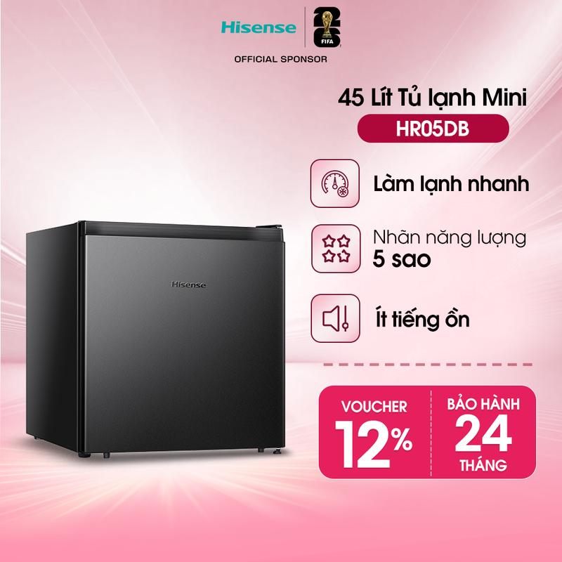 Tủ lạnh mini Hisense 45 lít HR05DB Tiết kiệm điện, Giao hàng toàn quốc