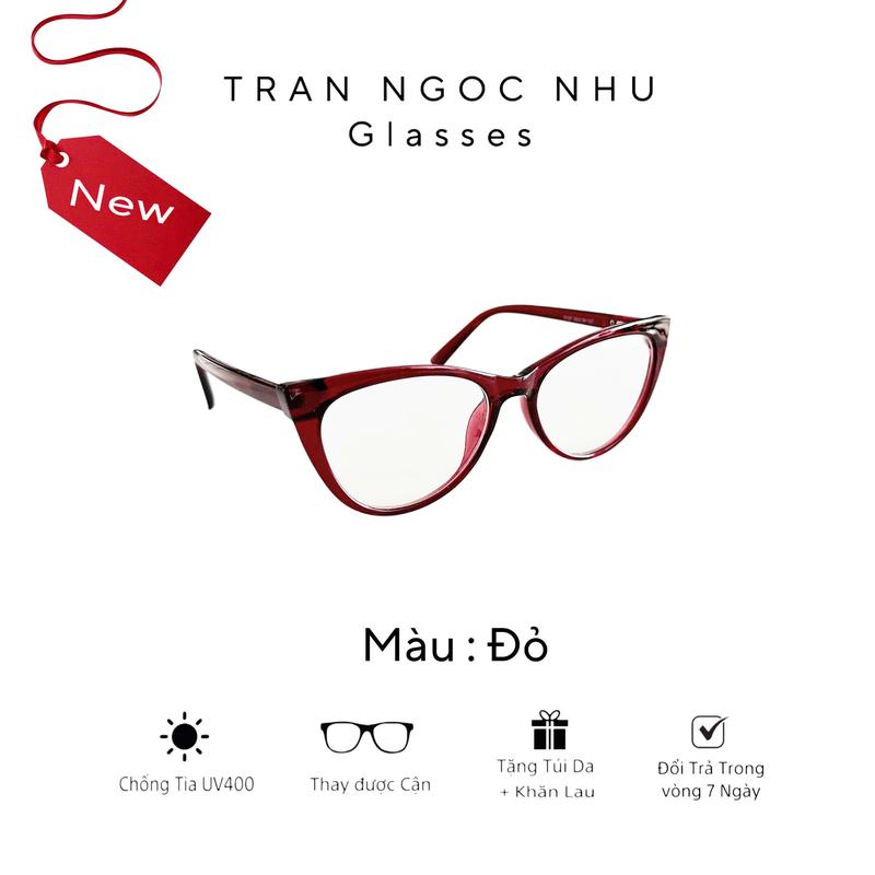 Mã A9 Mắt kính mắt mèo thời trang dành cho nam nữ có thể thay cận