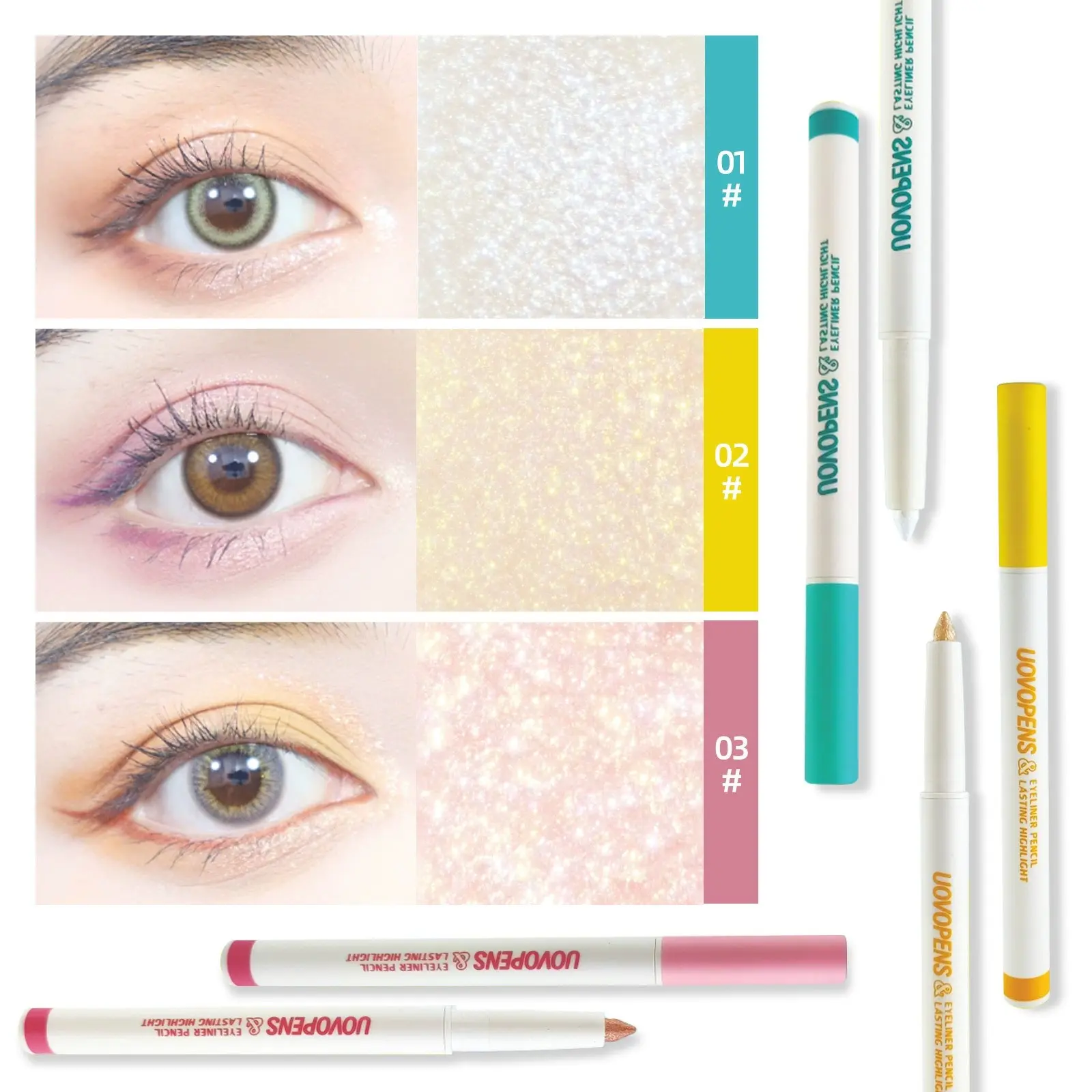 Automatic eyeliner highlighter eyeshadow cream