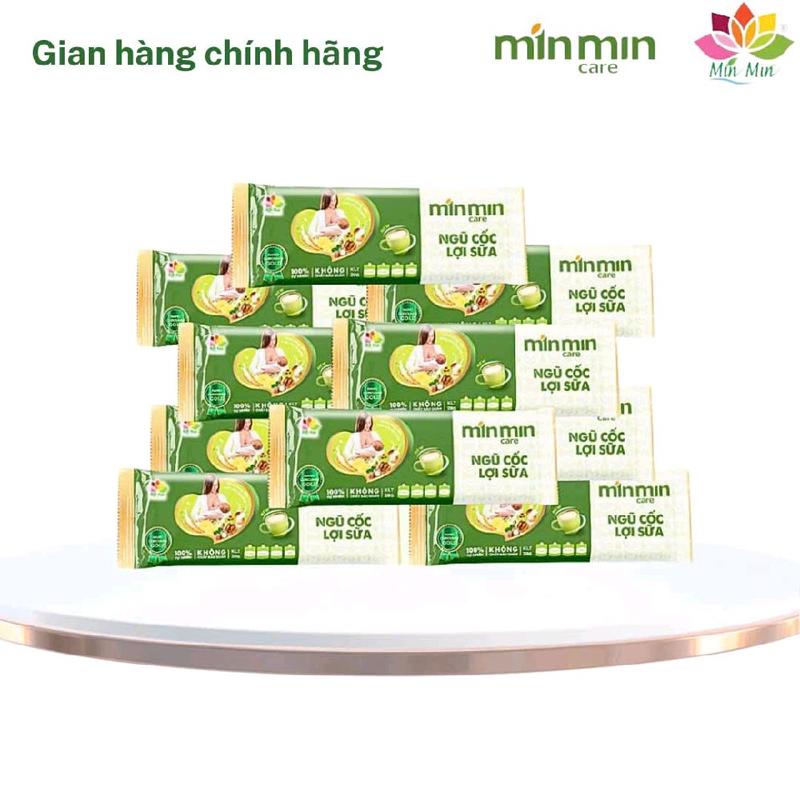  LẺ 10 GÓI NGŨ CỐC LƠI SỮA MIN MIN CARE 38 HẠT Food Hạt Ngũ Cốc Thức Ăn 
