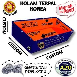 KOLAM TERPAL CUSTOM UKURAN A8 SAMPAI A20 KOREA ASLI | HARGA PERMETER