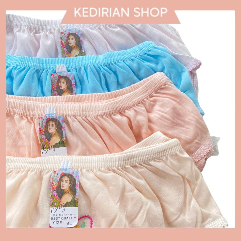 PAKET ISI 3 Celana Dalam Wanita Motif Bordir Nyaman Cantik Berbagai macam ukuran [ S, M, L, XL, 3L, 4L] 4