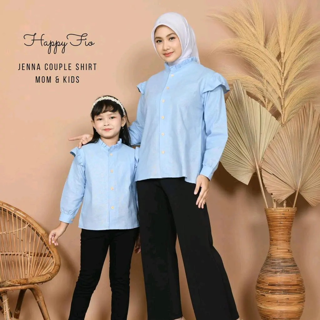 kemeja couple ibu anak jenna shirt couple mom and kids by happyfio