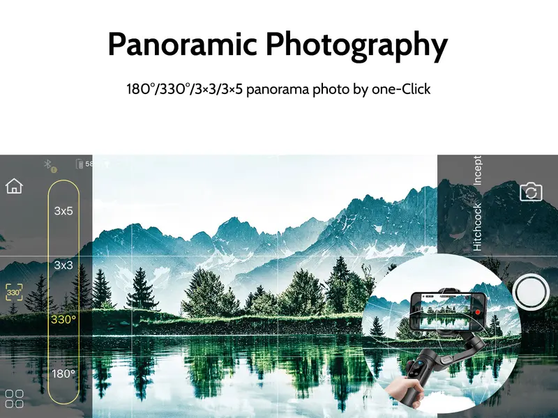 Product Introduction of AOCHUAN Gimbal Stabilizer for Smartphone, 3-Axis iPhone Gimbal, Portable Gimbal w/OLED Display for iPhone/Andriod, Gimbal stabilizer, Phone Gimbal stand with Face/Object Tracking for Tiktok Youtube, long-short video, Vlog-Smart X Pro black 17