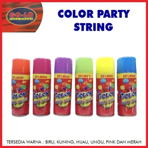 Color Party String/string spray/semprotan benang warna