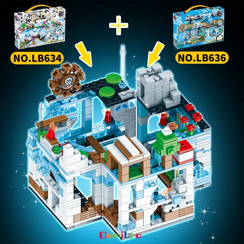 Mainan Seri Minecraft LED Block My World Susun Edukasi Mainan Anak Laki-laki 7/8/9 tahun 5
