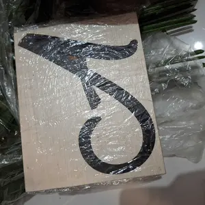 (HARGA PER HURUF) Kreasikayukuu Order custom tulisan bahan plywood 5-9mm Black kayu aestetik Gold CUSTOM WARNA