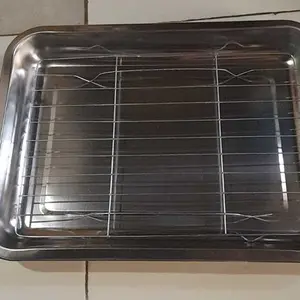 Collingrak dan nampan Peniris Makanan Peniris Minyak Peniris Gorengan Ukuran Besar Sedang Kecil Gambar Steel Stainless Kitchenware Stenlis Gambar Steel Stainless Kitchenware Stenlis