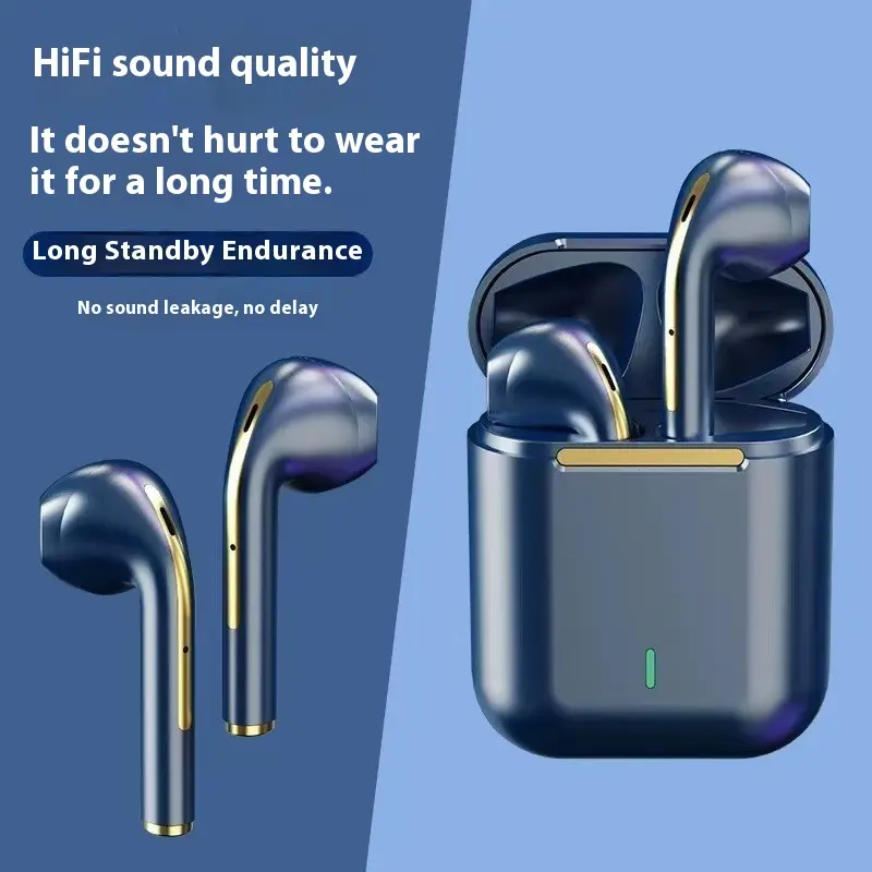 Tai nghe Bluetooth, J18, không dây, khử tiếng ồn, chế độ riêng tư, tai nghe trong tai TWS, thích hợp cho thể thao, tai nghe không dây Bluetooth Nhét Tai Nghe Nhạc Earphone
