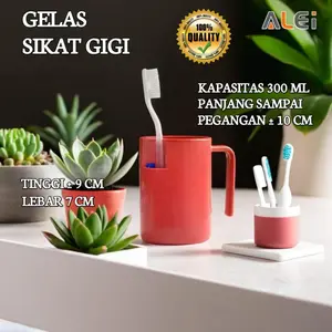 KULAKULU Gelas Kumur Gelas Sikat Gigi / Mouthwash Cup / Cangkir Sikat Gigi Kamar Mandi Viral