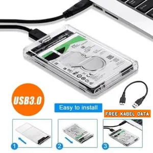 [ HRC ] COD HDD CASE 3.0 2.5"inch SATA Casing Hardisk Eksternal HDD SSD Casing Eksternal Transparan 2.5" USB 3.0