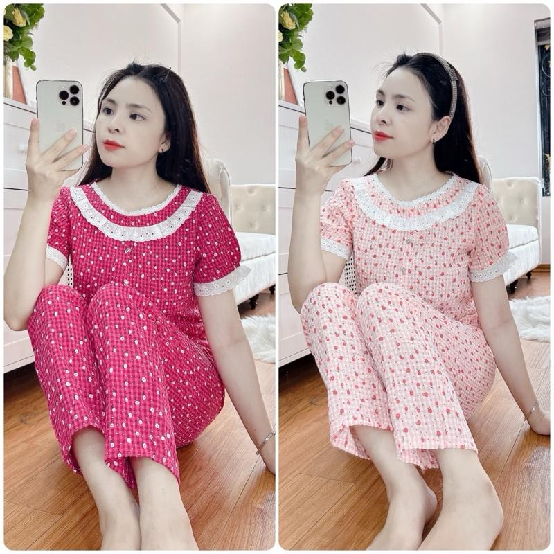 (Châu)Bộ kẻ hoa cổ ren thô xốp mềm khuy trang trí 2 màu xinh