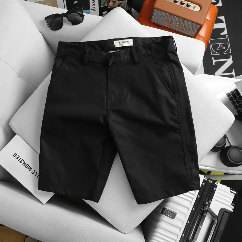 Quần Short Kaki Nam Slim Fit PREMIUM - Form ngang gối, Chất liệu kaki mềm mịn, co giãn, thấm hút mồ hôi tốt Menswear 8