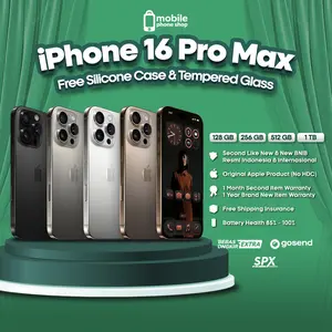 IPHONE 16 PRO MAX 256 512 GB 1 TB - SECOND IN BOX - IBOX / RESMI