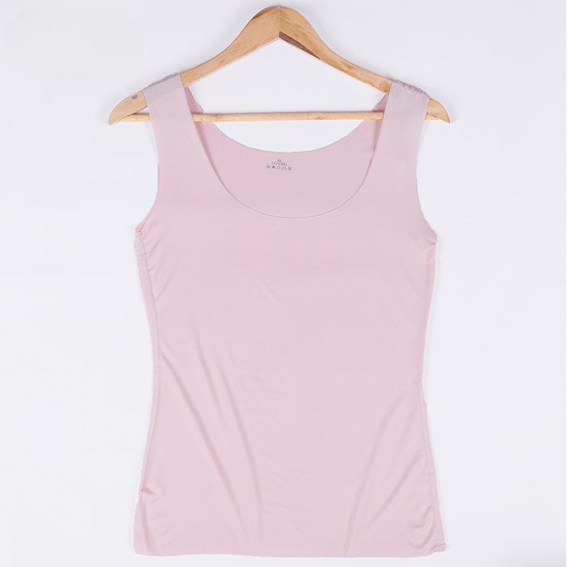 Product Introduction of Women Summer Tight fit No trace Tanks Camis Vest Fashion Casual Sleeveless Ladies Street Tanks Tops Tees Hotsweet Bra B3192 9
