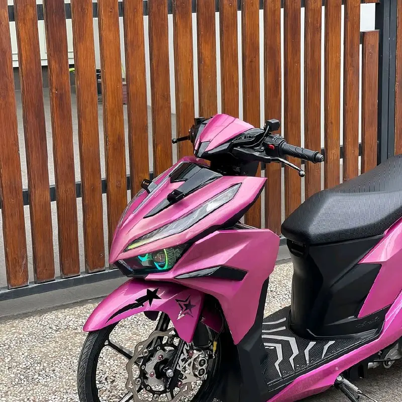 Stiker Skotlet Metalik Candy Premium Rose Pink untuk Variasi Motor Motorcycle 4