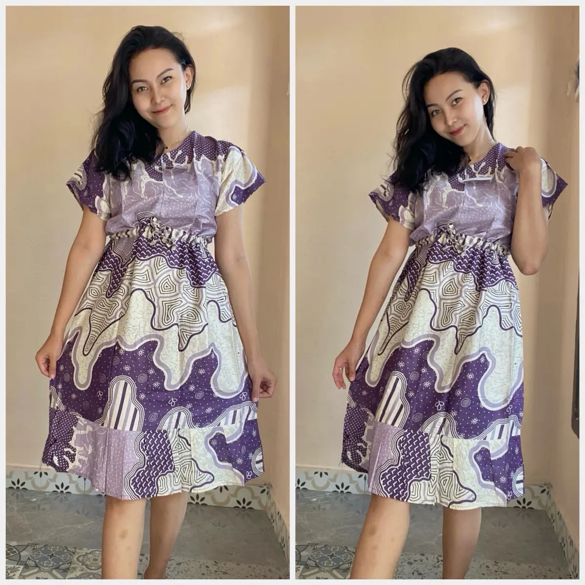DASTER REMPEL SERUT /DASTER KEKINIAN/DASTER BATIK/DASTER MODEL DRES