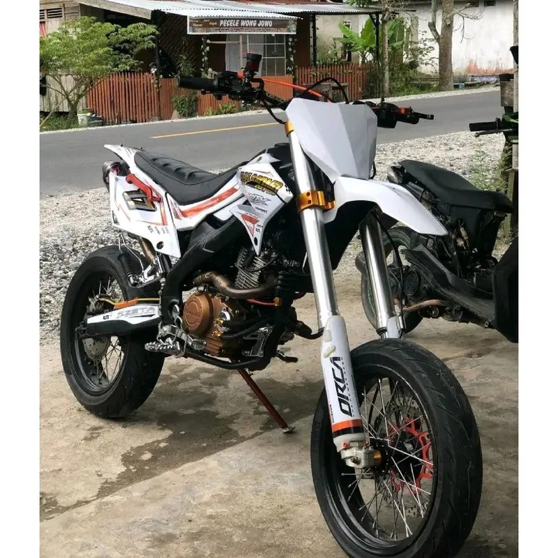 Spakbor depan Crf 110 dan Papan nomor Crf 250 Set Supermoto Klx bf Dtracker Crf 150 l wr155 6